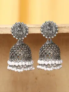 OOMPH Pearls Beaded Contemporary Jhumkas Earrings