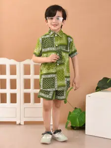 Superminis Boys Printed Shirt With Shorts