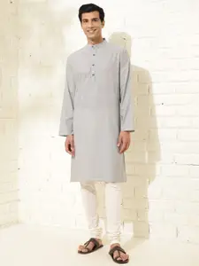 Fabindia Embroidered Long Sleeves Cotton Thread Work Kurta