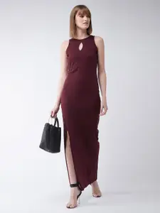 Chemistry Cotton Keyhole Neck Maxi Casual Dress