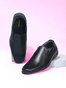 Bata Men Textured Formal Slip-On Shoes