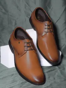 Hush Puppies Men Textured Formal Derbys