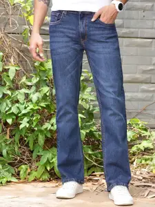 Thomas Scott Men Smart Bootcut Clean Look Light Fade Stretchable Jeans