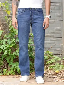 Thomas Scott Men Smart Bootcut Clean Look Light Fade Stretchable Jeans