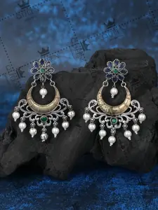 Anouk German Silver Classic Chandbalis Earrings