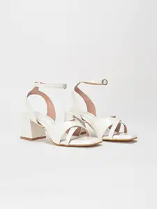 SCENTRA Party Block Sandals with Buckles