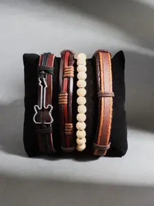 SALTY Men Leather Multistrand Bracelet