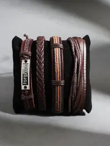 SALTY Men Leather Multistrand Bracelet