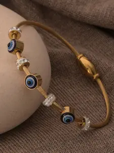 PALMONAS Gold-Plated Link Bracelet