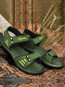 Ajanta Men Textured Sports Sandal