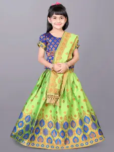 BAESD Girls Woven Design Ready to Wear Lehenga & Choli With Dupatta