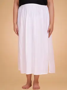 LastInch Plus Size Cotton Ankle Length Under Skirt Slip