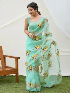 Mitera Floral Embroidered Saree