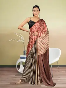 RACHNA Striped Satin Saree