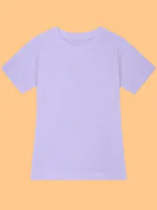 BAESD Girls Round Neck Short Sleeves Cotton T-shirt