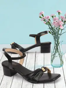 Picktoes Textured Block Heels