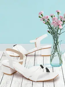 Picktoes Textured Block Heels