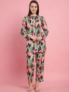Shararat Tropical Printed Pure Cotton Night suit