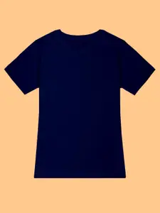 BAESD Girls Round Neck Short Sleeves Cotton T-shirt