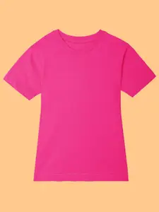 BAESD Girls Round Neck Short Sleeves Regular T-shirt