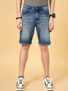 SF JEANS by Pantaloons Men Washed Mid Rise Denim Shorts