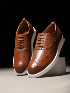 Bata Men Contrast Sole Brogues