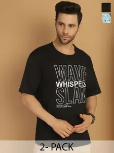 MACK JONNEY Pack of 2 Short Sleeves Round Neck Cotton T-shirt