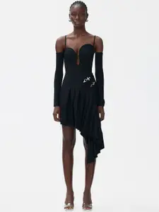 H&M Wool-Blend Asymmetric Skirt