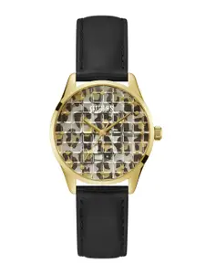 GUESS Women Clearly G Block Analogue Leopard Print Dial Watch - GW0481L1