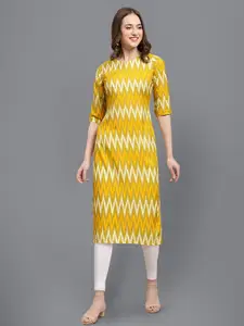 Dream Beauty Fashion Geometric Printed Straight Kurta