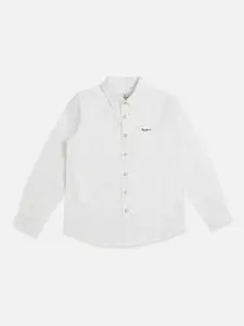Pepe Jeans Boys Spread Collar Cotton Opaque Casual Shirt