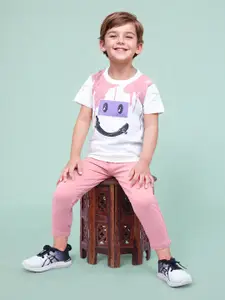 Toonyport Boys Graphic Printed Pure Cotton T-shirt with Trousers