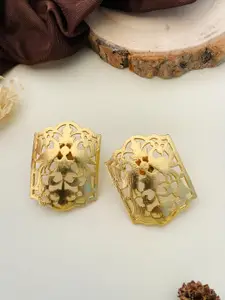 ABDESIGNS Gold-Plated Classic Brass Studs Earrings