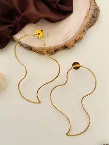 ABDESIGNS Gold-Plated Classic Drop Earrings