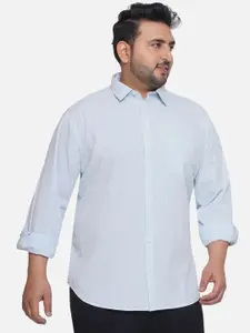Santonio Plus Size Striped Pure Cotton Casual Shirt