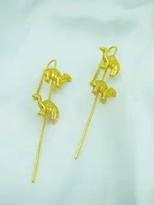 ISHKAARA Gold-Plated Contemporary Ear Cuffs