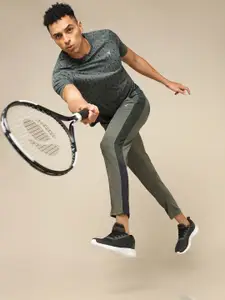 Technosport SS'24 Geometric Printed Raglan Sleeves Double Cool Slim Fit T-shirt