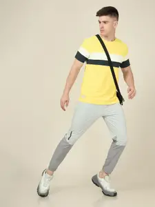 Technosport SS'24 Colourblocked Round Neck Short Sleeves MATPIQ Slim Fit T-shirt