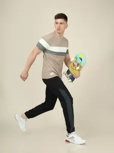 Technosport SS'24 Colourblocked Round Neck Short Sleeves MATPIQ Slim Fit T-shirt