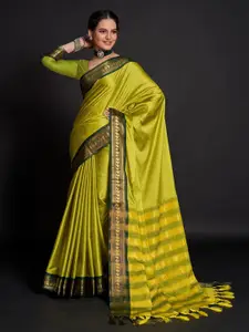 Nimidiya Woven Design Zari Kanjeevaram Saree with blouse