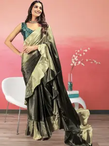 RACHNA Ombre Prestitched Frill Ready To Wear Saree