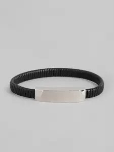 Calvin Klein Men Leather Bracelet