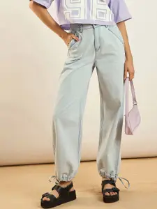 SASSAFRAS Jogger Fit High Rise Jeans