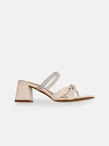 Kenneth Cole Embellished Open Toe Block Heels