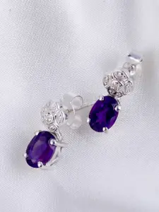 HIFLYER JEWELS 925 Sterling Silver Oval Drop Earrings