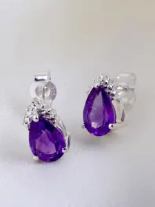 HIFLYER JEWELS 925 Sterling Silver Teardrop Shaped Studs Earrings