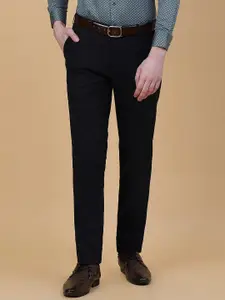 JADE BLUE Men Slim Fit Formal Trousers