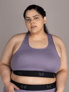skyria Plus Size Full Coverage Removable Padding Workout Bra - 360 Degree Support
