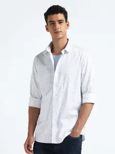 Flying Machine Slim Fit Opaque Printed Cotton Casual Shirt