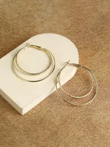 SOHI Gold-Plated Alloy Earrings